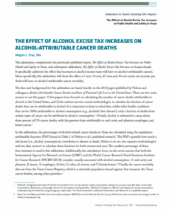 Addendum: The effect of alcohol excise tax increases on alcohol-attributable cancer deaths.