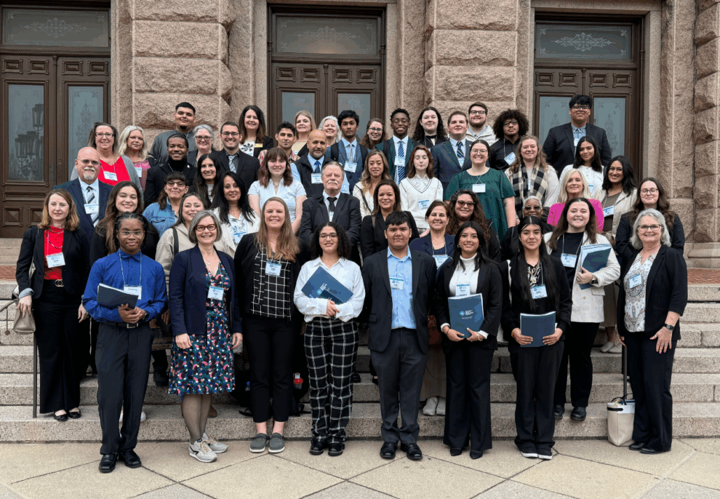 TxSDY Coalition members in front of the Capitol