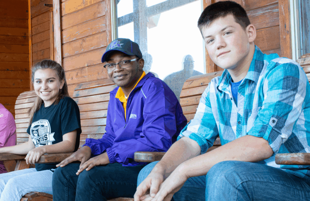 YLC members sitting together