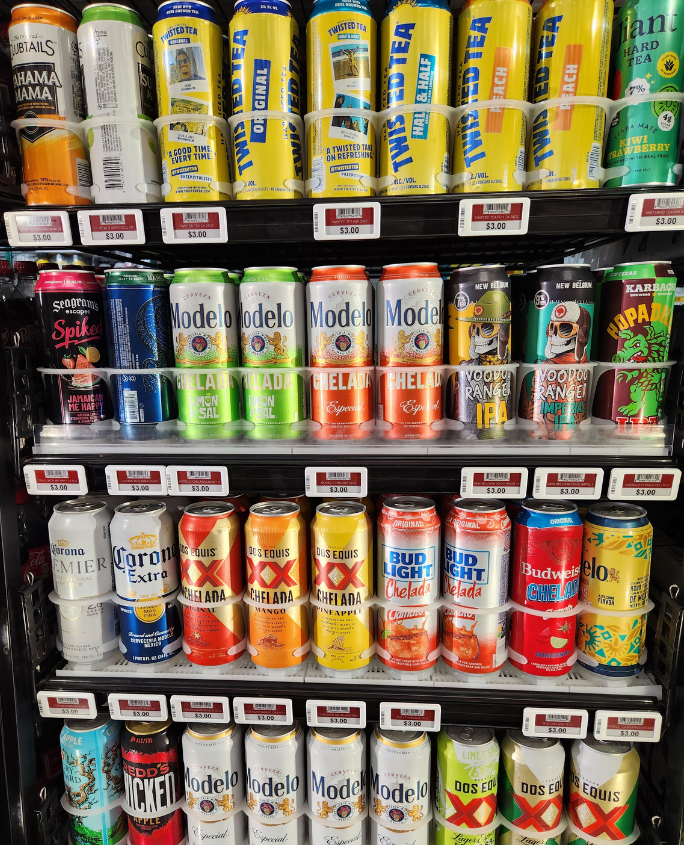 Canned alcoholic beverages that appeal to youth